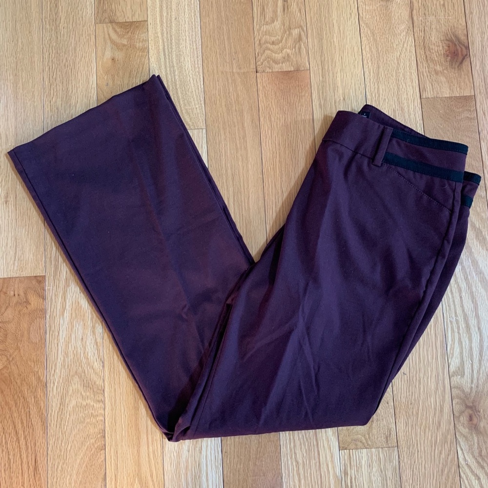 New York & Co 7th Ave Merlot Pants